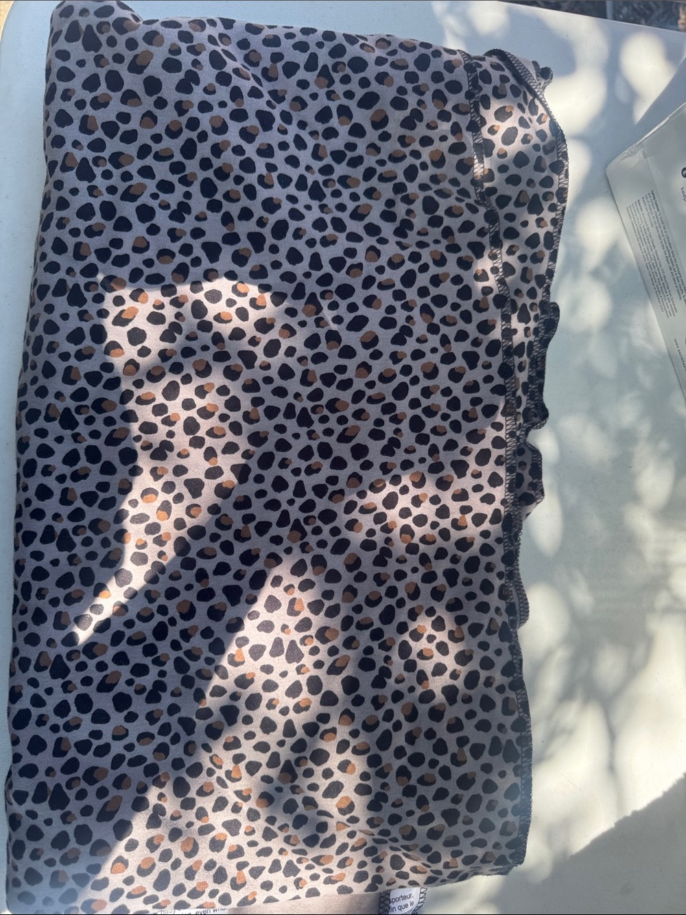 Leopard Print Tube Skirt in Black and Brown